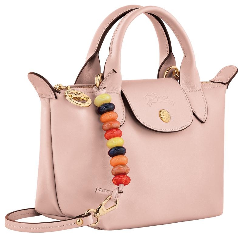 Nude Pink Women's Longchamp Le Pliage Xtra XS Handbags | NSVJR-1294