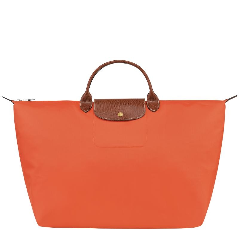 Orange Men\'s Longchamp Le Pliage Original S Travel Bags | QLFSY-5184