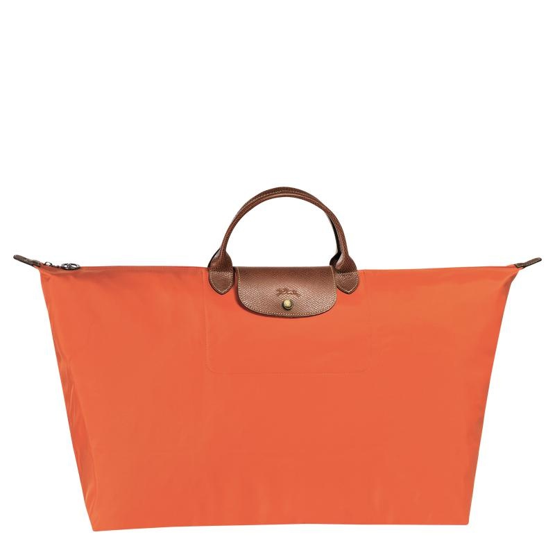 Orange Men\'s Longchamp Le Pliage Original M Travel Bags | XYNJK-4872