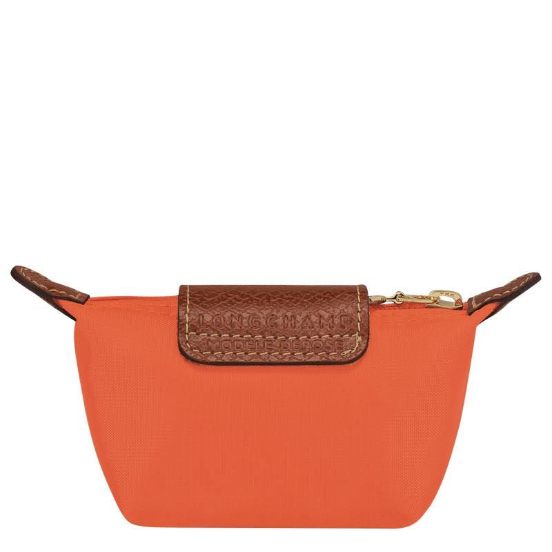 Orange Women's Longchamp Le Pliage Original Coin Purses | SDEIN-9562