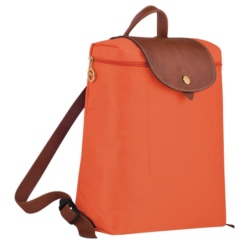 Orange Women's Longchamp Le Pliage Original M Backpacks | AUPQX-5791