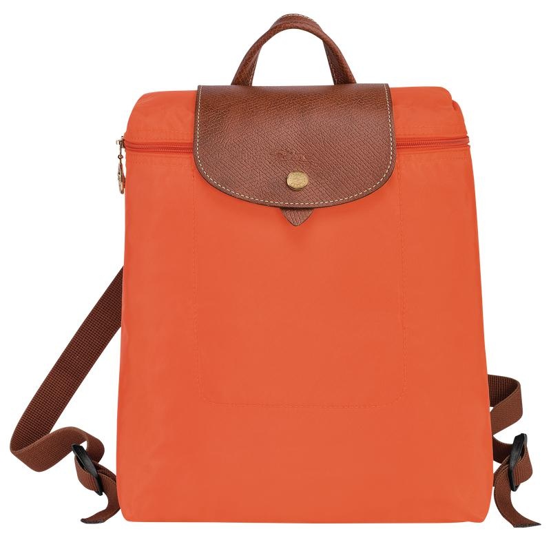 Orange Women\'s Longchamp Le Pliage Original M Backpacks | AUPQX-5791