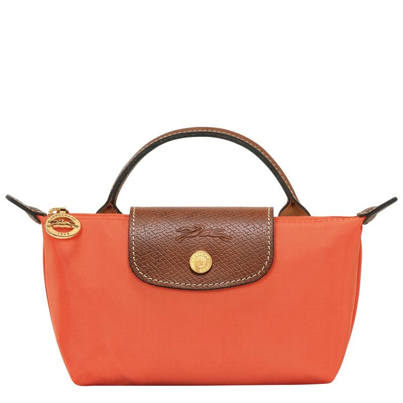 Orange Women\'s Longchamp Le Pliage Original with handle Pouches | MGYNS-1865