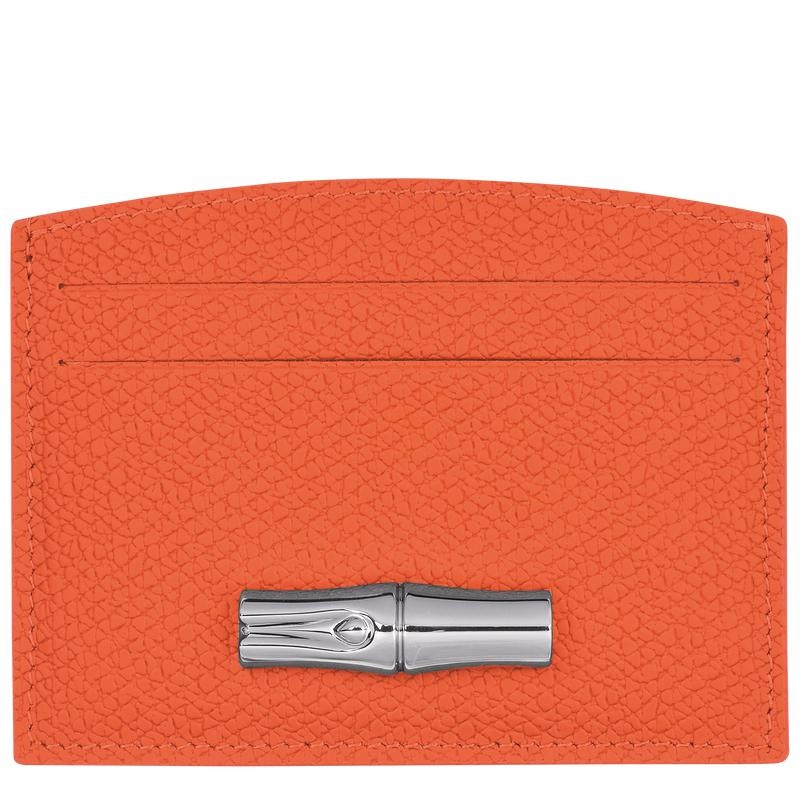 Orange Women\'s Longchamp Roseau Cardholders | AWRKT-3809