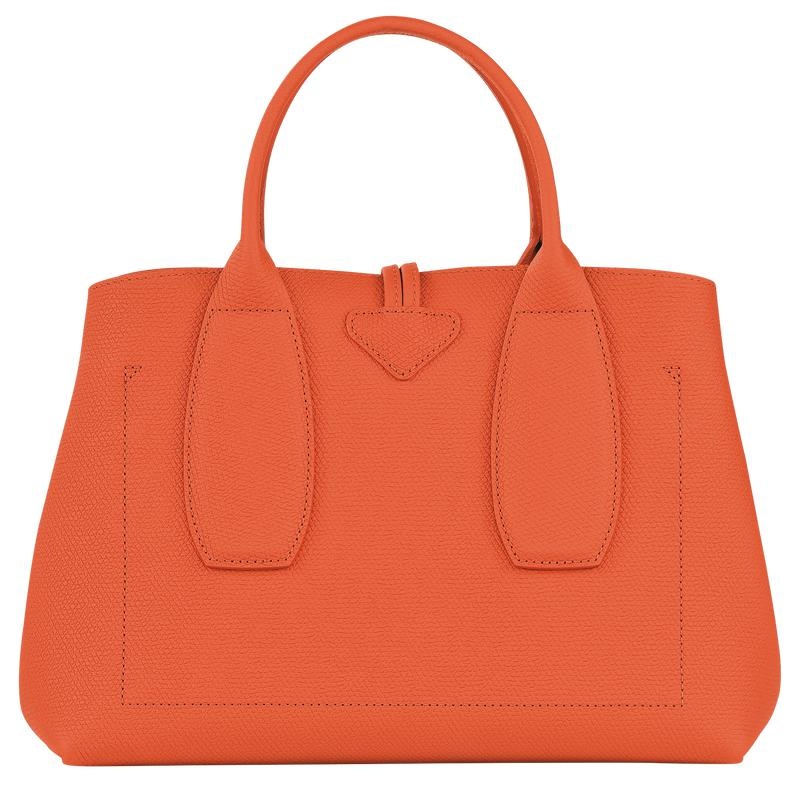 Orange Women's Longchamp Roseau M Handbags | ROBHN-3689