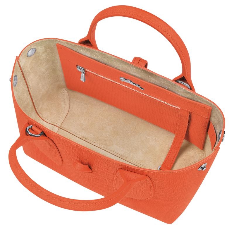 Orange Women's Longchamp Roseau S Handbags | GLQIS-8905