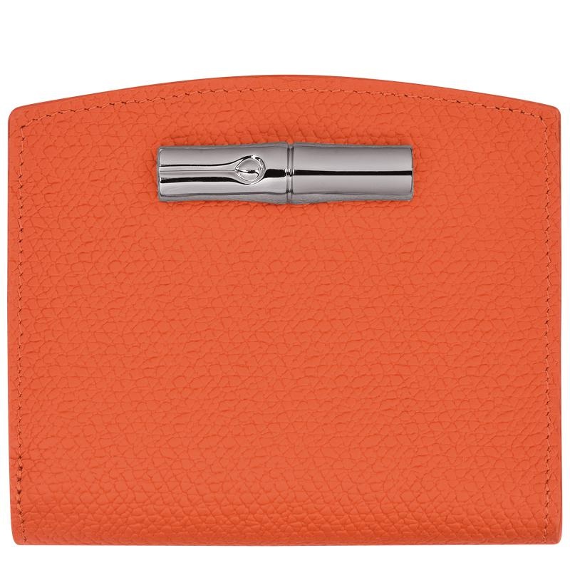 Orange Women\'s Longchamp Roseau Wallets | QEHWT-8172