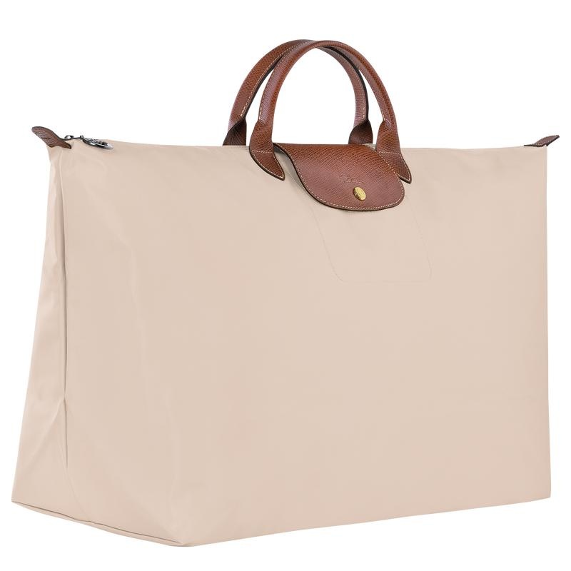 Paper White Men's Longchamp Le Pliage Original M Travel Bags | FGNLK-9328