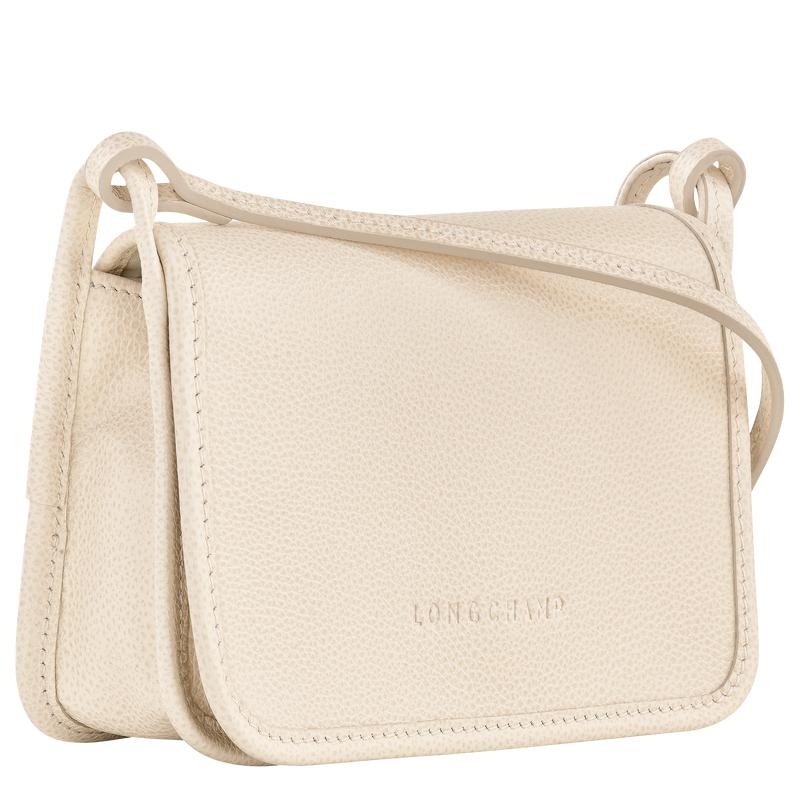 Paper White Women's Longchamp Le Foulonné XS Clutch Purse | DFWGJ-9173