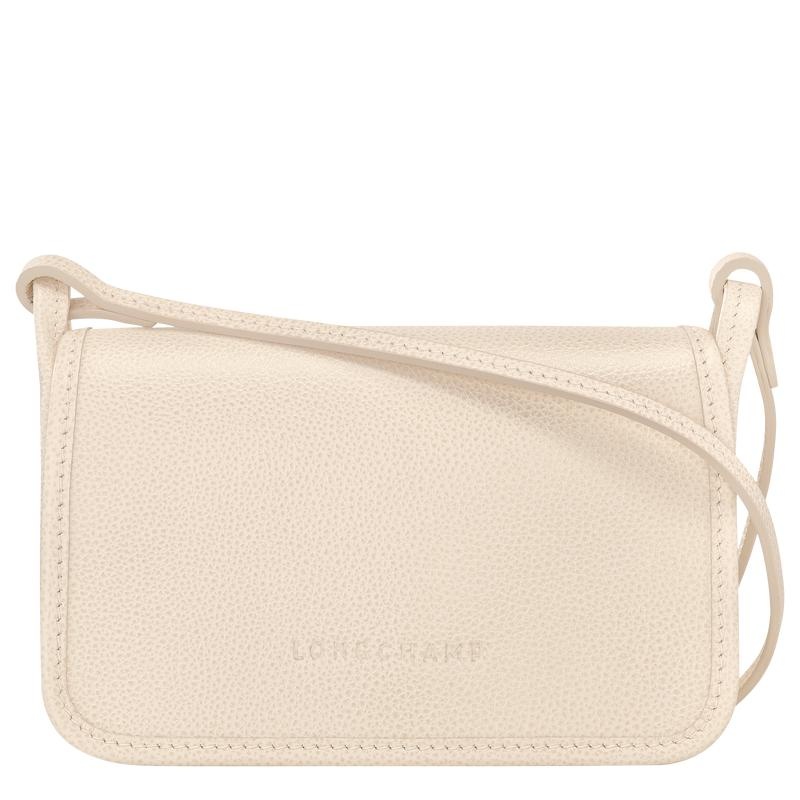 Paper White Women\'s Longchamp Le Foulonné XS Clutch Purse | DFWGJ-9173