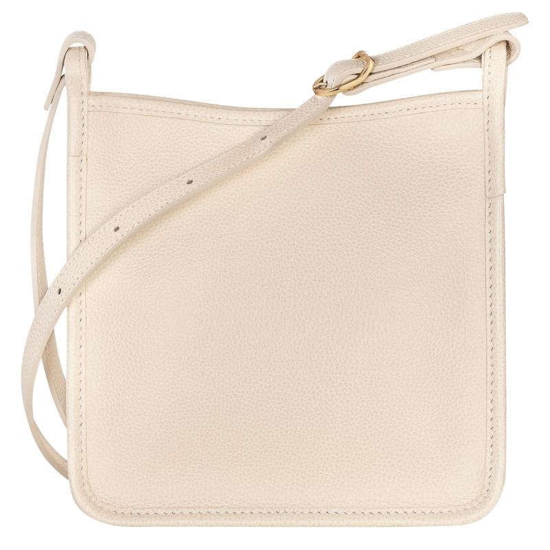 Paper White Women's Longchamp Le Foulonné S Crossbody Bags | TEQSY-6127