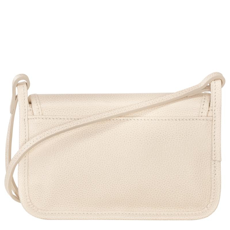 Paper White Women's Longchamp Le Foulonné XS Clutch Bag | RTLBW-6021