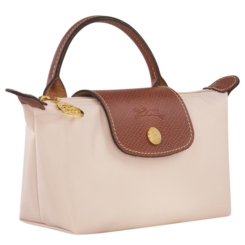 Paper White Women's Longchamp Le Pliage Original with handle Pouches | AVWYD-7083