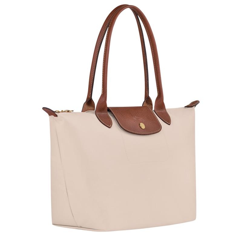 Paper White Women's Longchamp Le Pliage Original M Tote Bag | QEWXM-4609