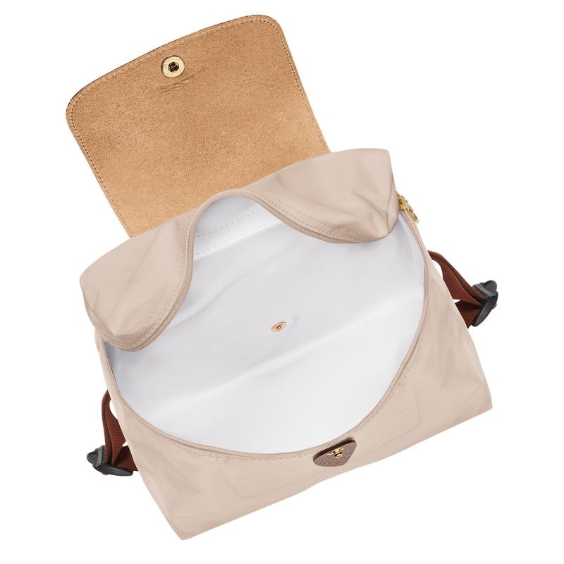 Paper White Women's Longchamp Le Pliage Original M Backpacks | NJVMX-0528