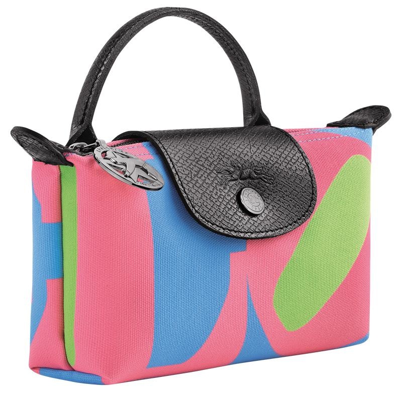 Pink Men's Longchamp x Robert Indiana Pouches | HEYWL-6870