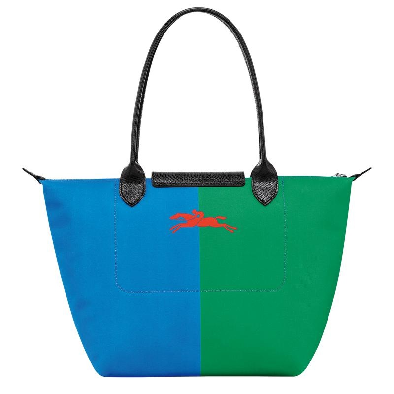 Red/Navy Women's Longchamp x Robert Indiana M Tote Bag | FVSAH-2739