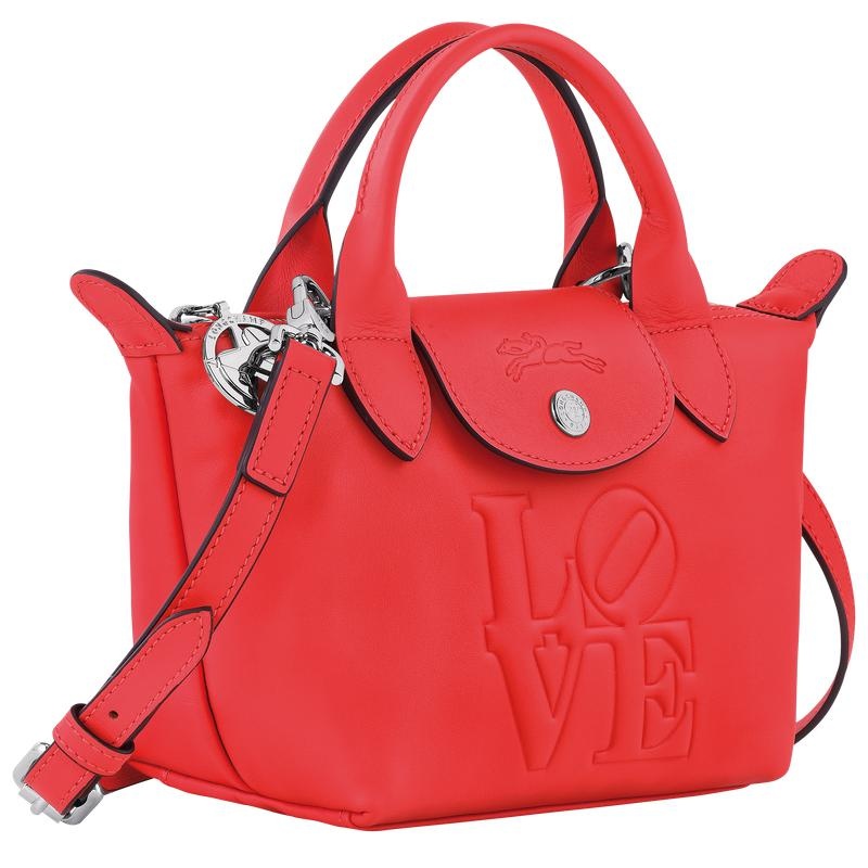 Red Men's Longchamp x Robert Indiana XS Handbags | MCWXY-5790