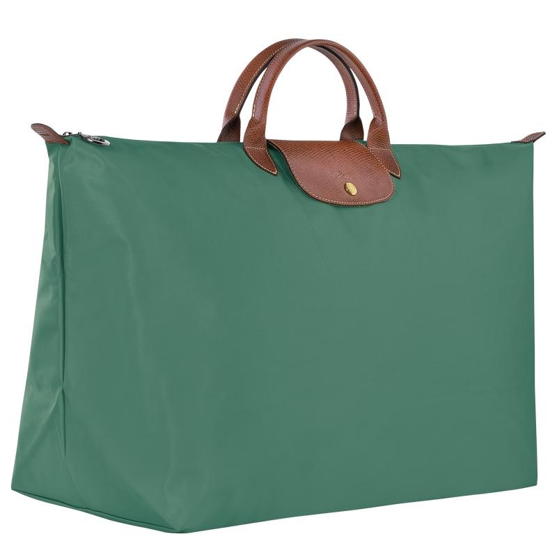 Sage Green Men's Longchamp Le Pliage Original M Travel Bags | QUAHR-0328