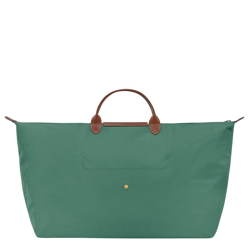 Sage Green Men's Longchamp Le Pliage Original M Travel Bags | QUAHR-0328