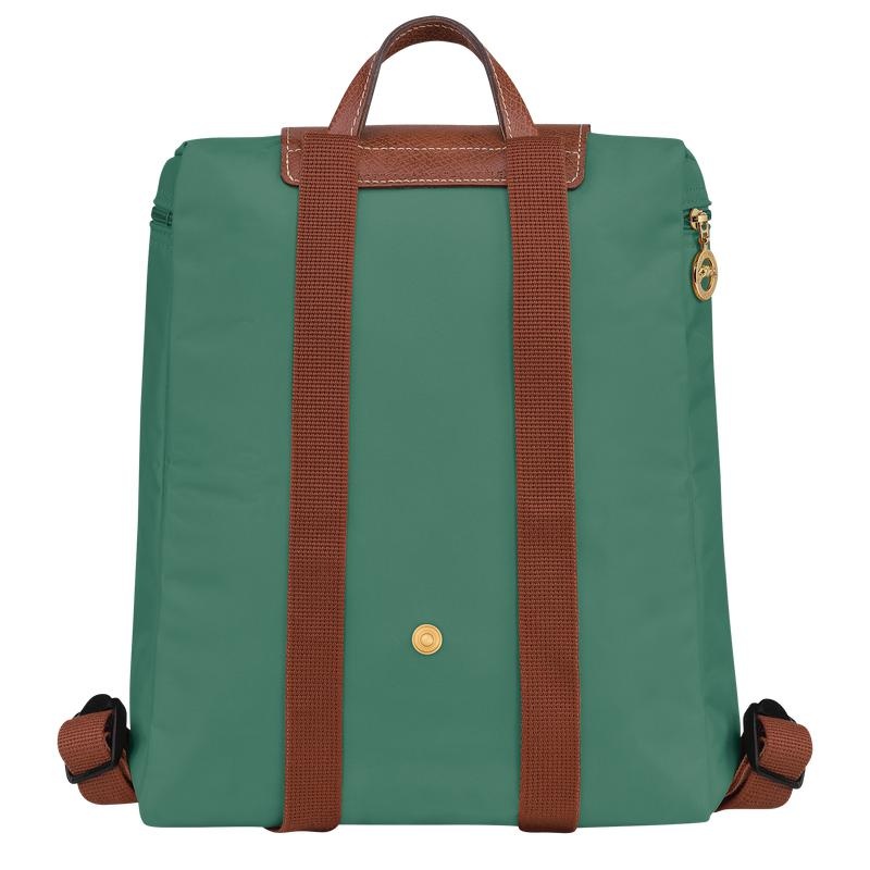 Sage Green Women's Longchamp Le Pliage Original M Backpacks | KJXZL-0425