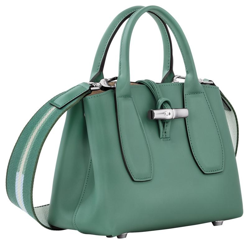 Sage Green Women's Longchamp Roseau S Handbags | MRWEI-5710