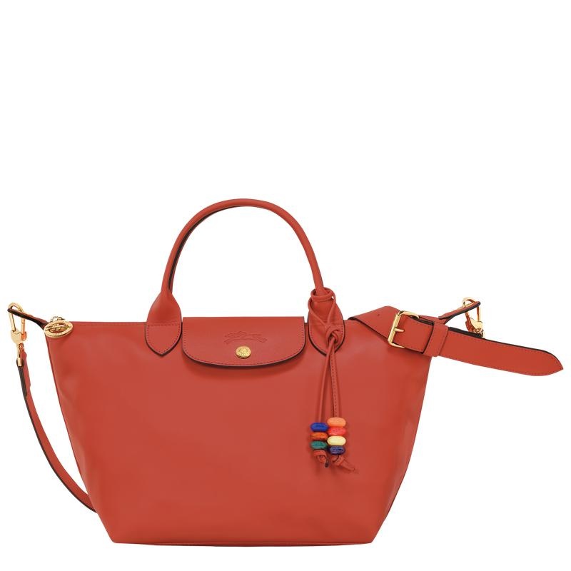 Sienna Red Women\'s Longchamp Le Pliage Xtra S Handbags | WIGMZ-6378