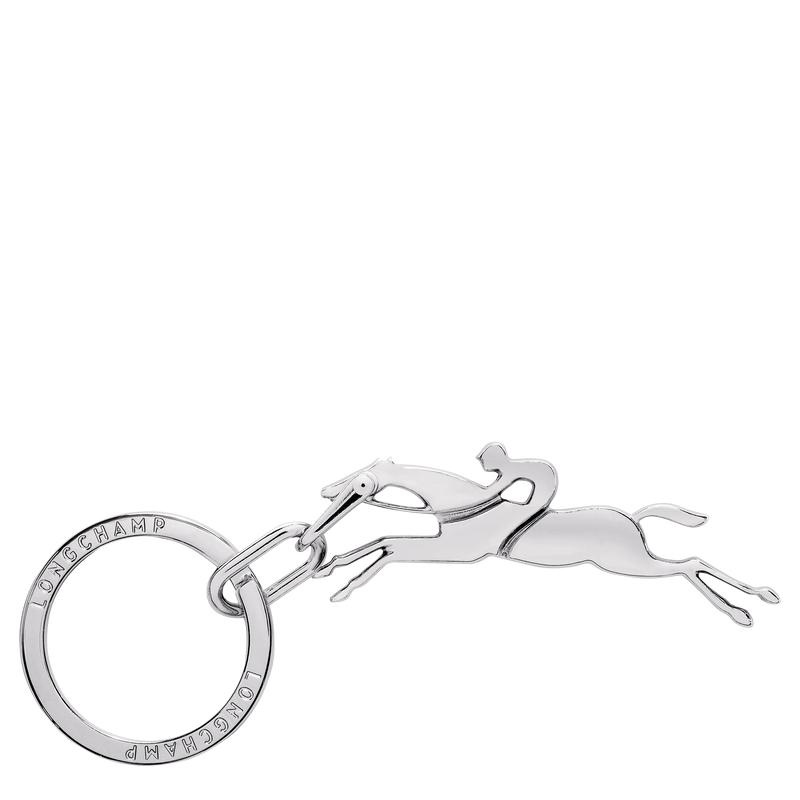 Silver Men\'s Longchamp Cavalier Key Rings | MYAFJ-5614