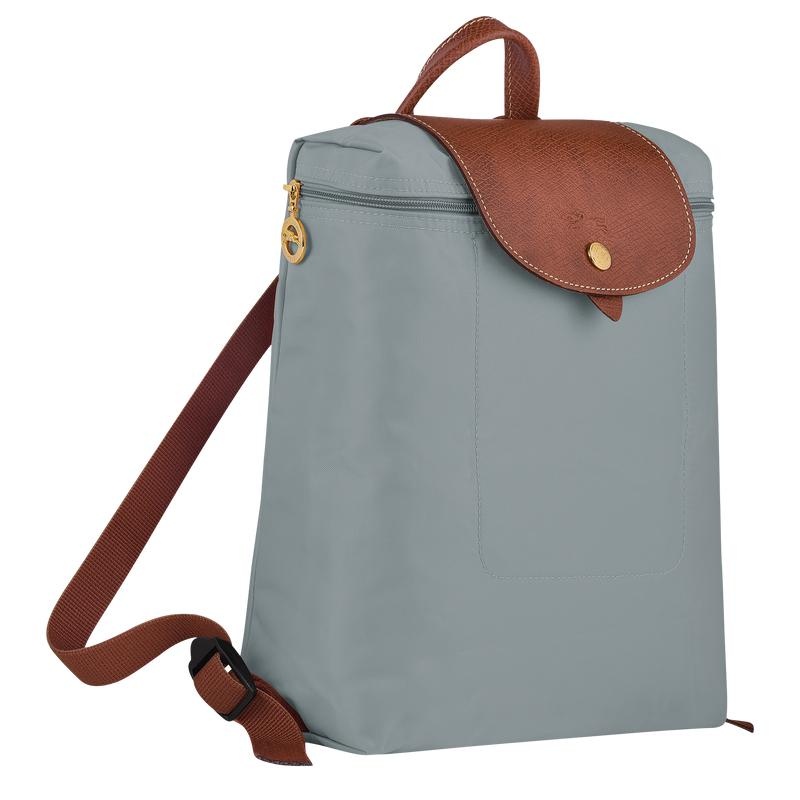 Steel Grey Men's Longchamp Le Pliage Original M Backpacks | SNOAB-5382