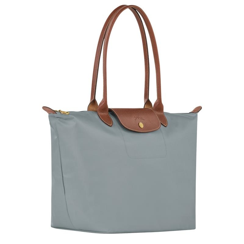 Steel Grey Women's Longchamp Le Pliage Original L Tote Bag | ILSAG-3485