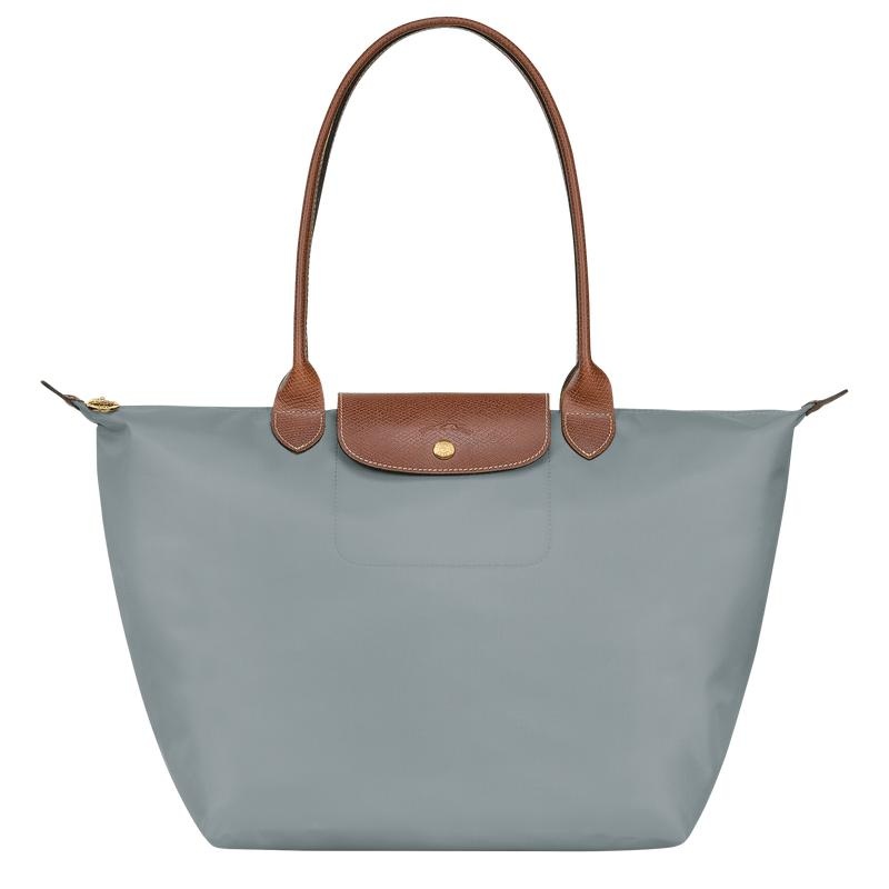 Steel Grey Women\'s Longchamp Le Pliage Original L Tote Bag | ILSAG-3485