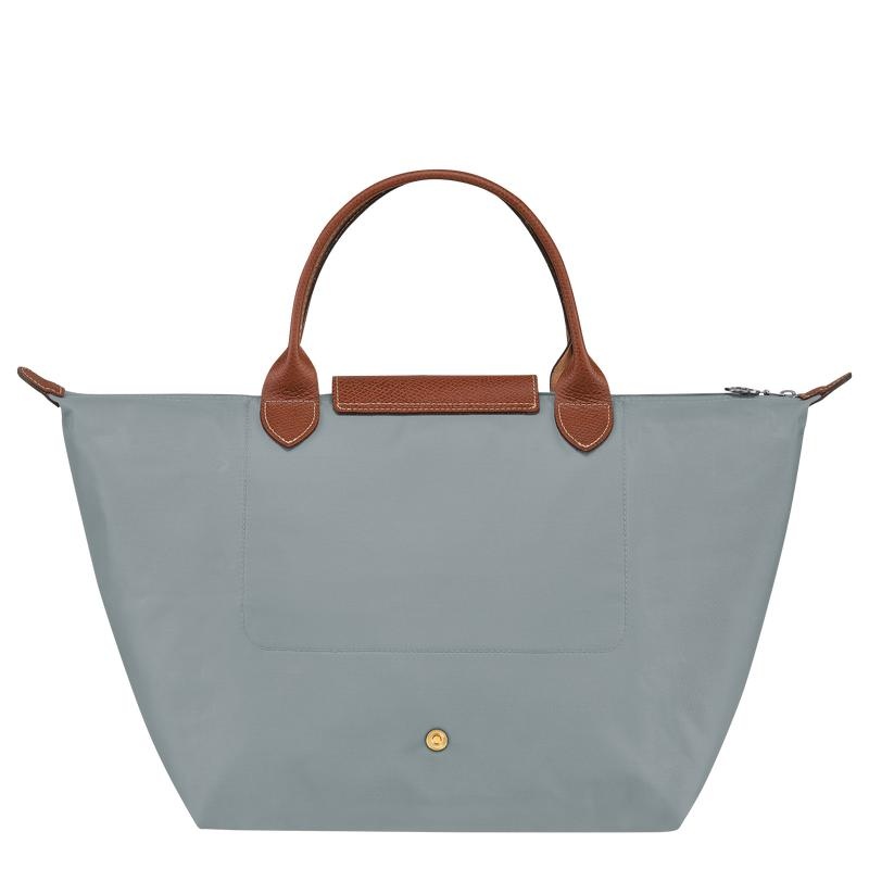 Steel Grey Women's Longchamp Le Pliage Original M Handbags | CRQSF-9761