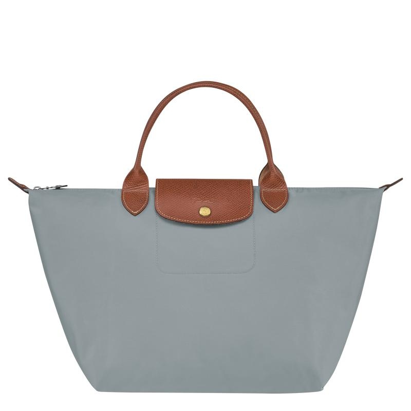 Steel Grey Women\'s Longchamp Le Pliage Original M Handbags | CRQSF-9761