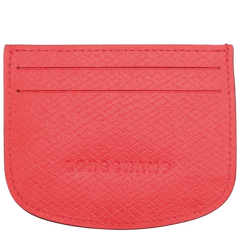 Strawberry Red Men's Longchamp Épure Cardholders | CMONV-8625