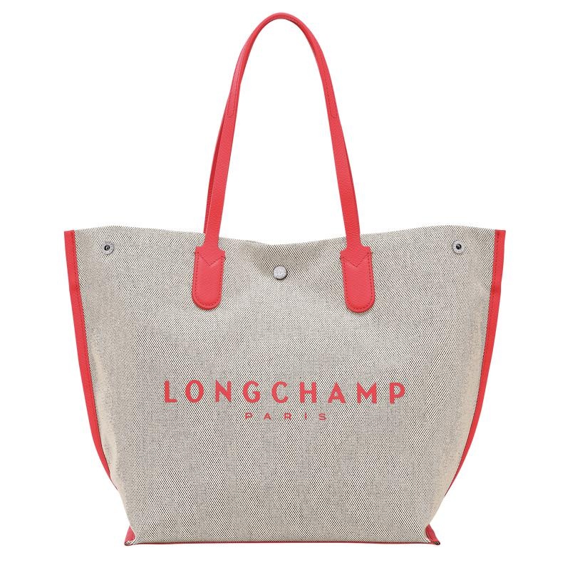 Strawberry Red Women\'s Longchamp Essential L Tote Bag | LBJCK-5473