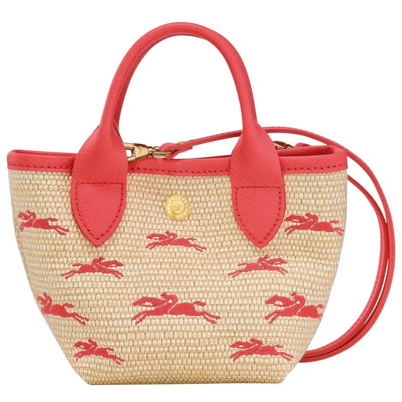 Strawberry Red Women\'s Longchamp Le Panier Pliage XS Basket Bag | ATEKJ-2873