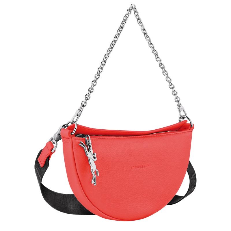 Strawberry Red Women's Longchamp Smile S Crossbody Bags | GIQRX-6152