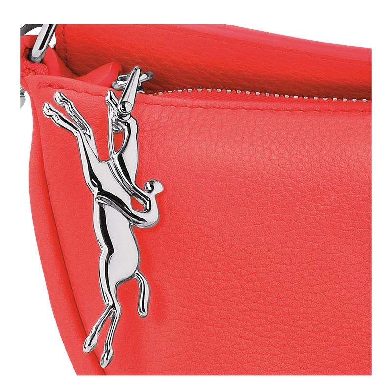 Strawberry Red Women's Longchamp Smile S Crossbody Bags | GIQRX-6152