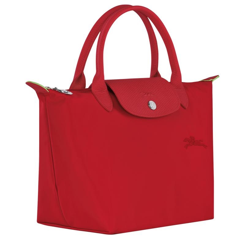 Tomato Red Women's Longchamp Le Pliage Green S Handbags | GKYBX-8470