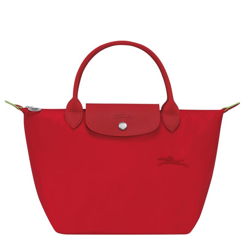 Tomato Red Women\'s Longchamp Le Pliage Green S Handbags | GKYBX-8470