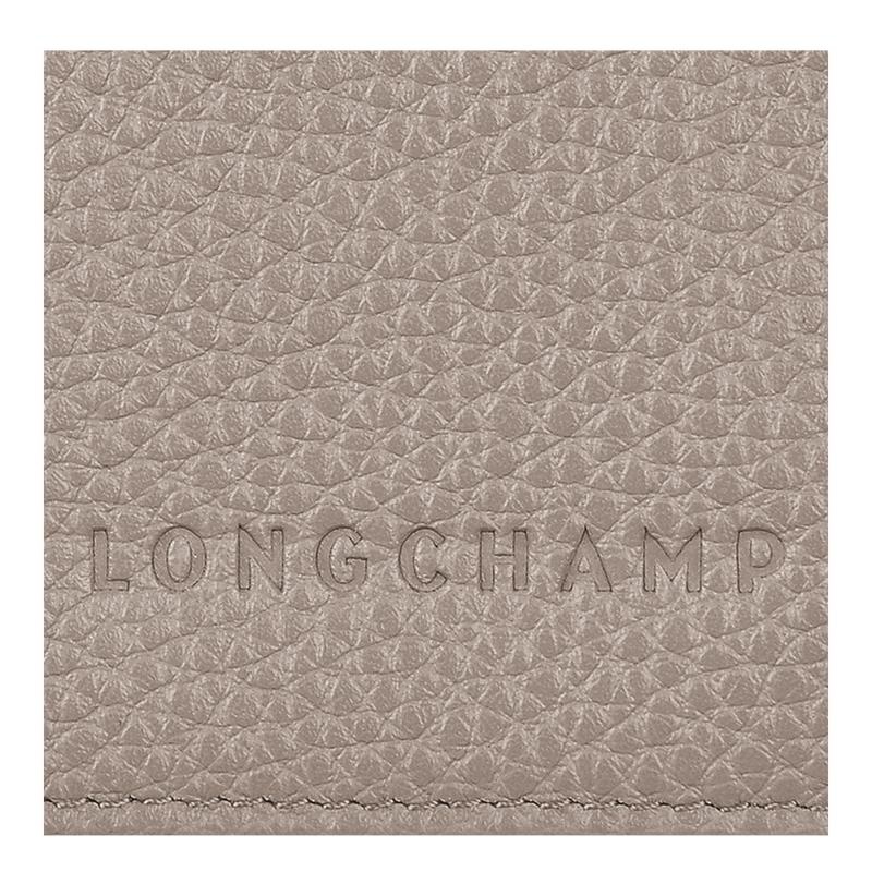 Turtledove Grey Men's Longchamp Le Foulonné Passport cover Passport Bag | MYNPZ-8731