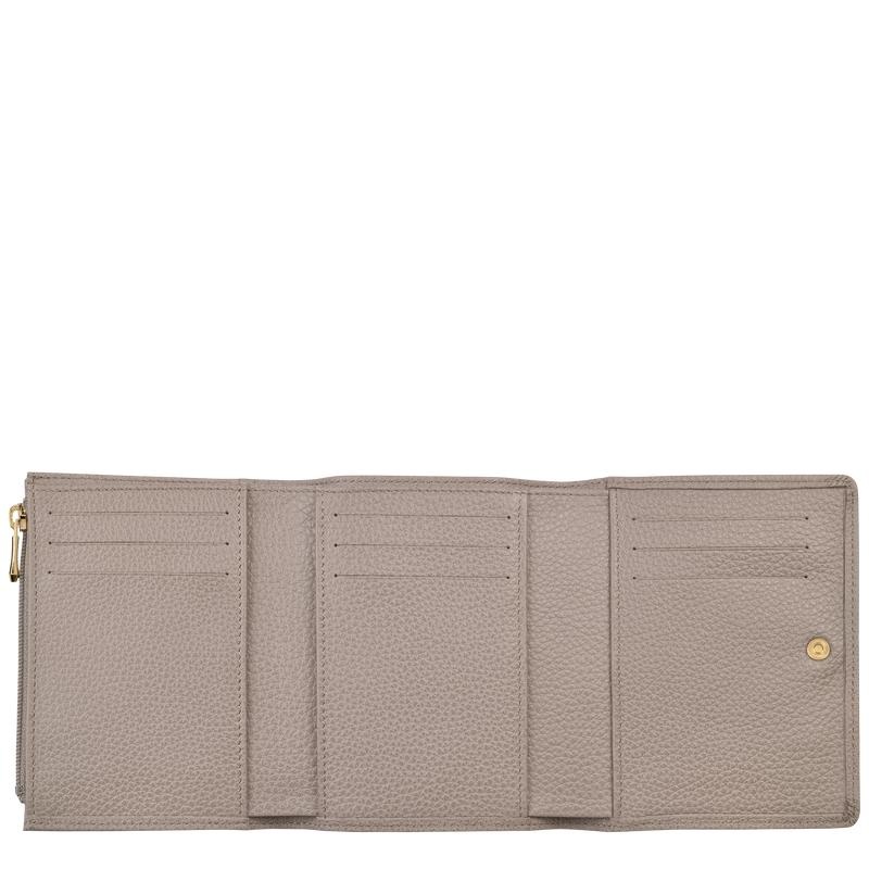 Turtledove Grey Men's Longchamp Le Foulonné Wallets | SZFNA-6973