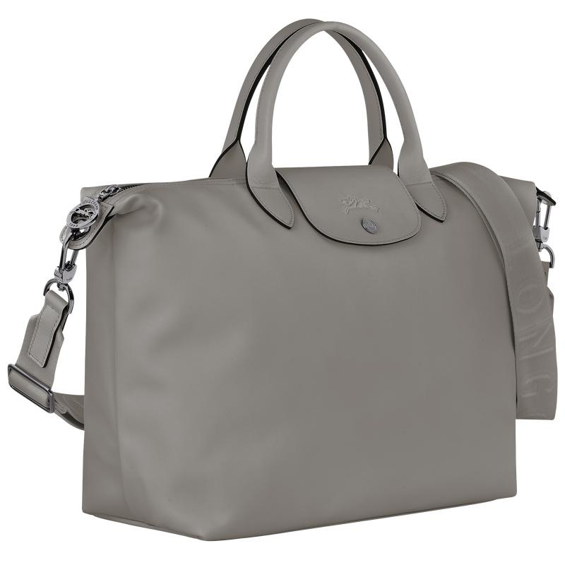 Turtledove Grey Men's Longchamp Le Pliage Xtra L Handbags | URTZD-3901