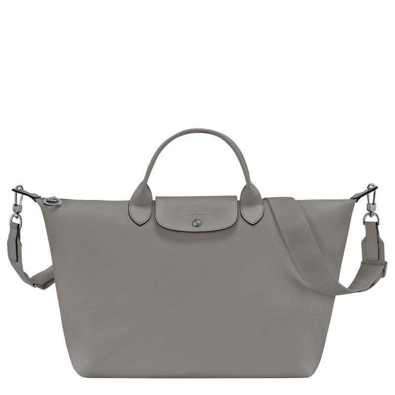 Turtledove Grey Men\'s Longchamp Le Pliage Xtra L Handbags | URTZD-3901