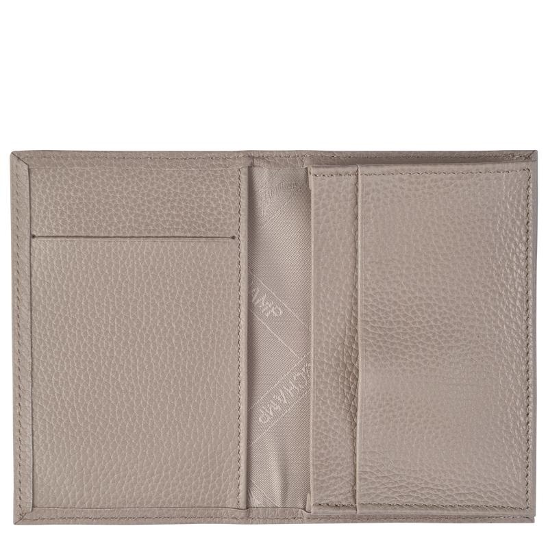 Turtledove Grey Women's Longchamp Le Foulonné Cardholders | GHICB-5712