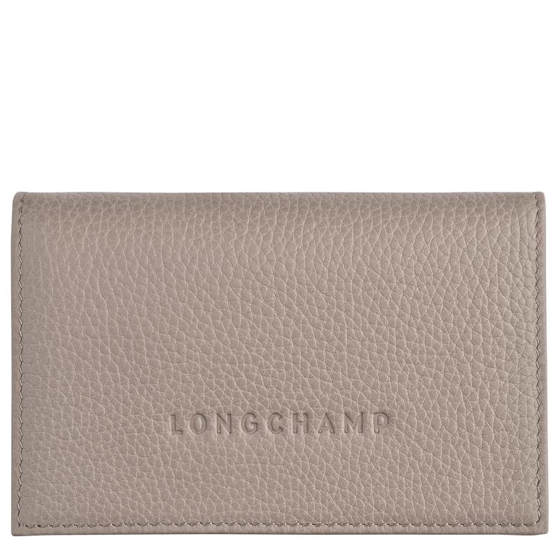 Turtledove Grey Women\'s Longchamp Le Foulonné Cardholders | GHICB-5712