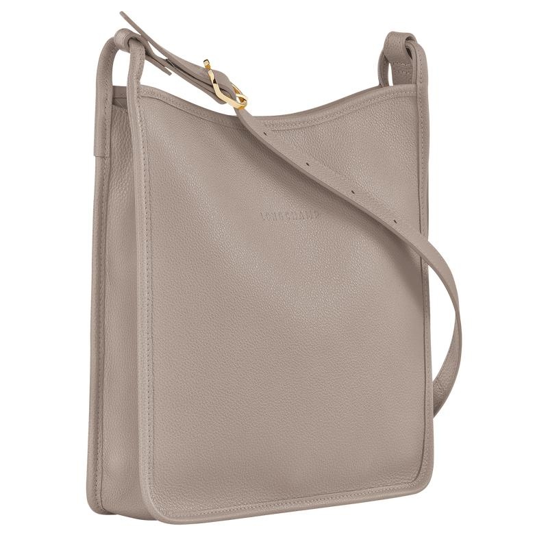 Turtledove Grey Women's Longchamp Le Foulonné M Crossbody Bags | QGRMS-6524