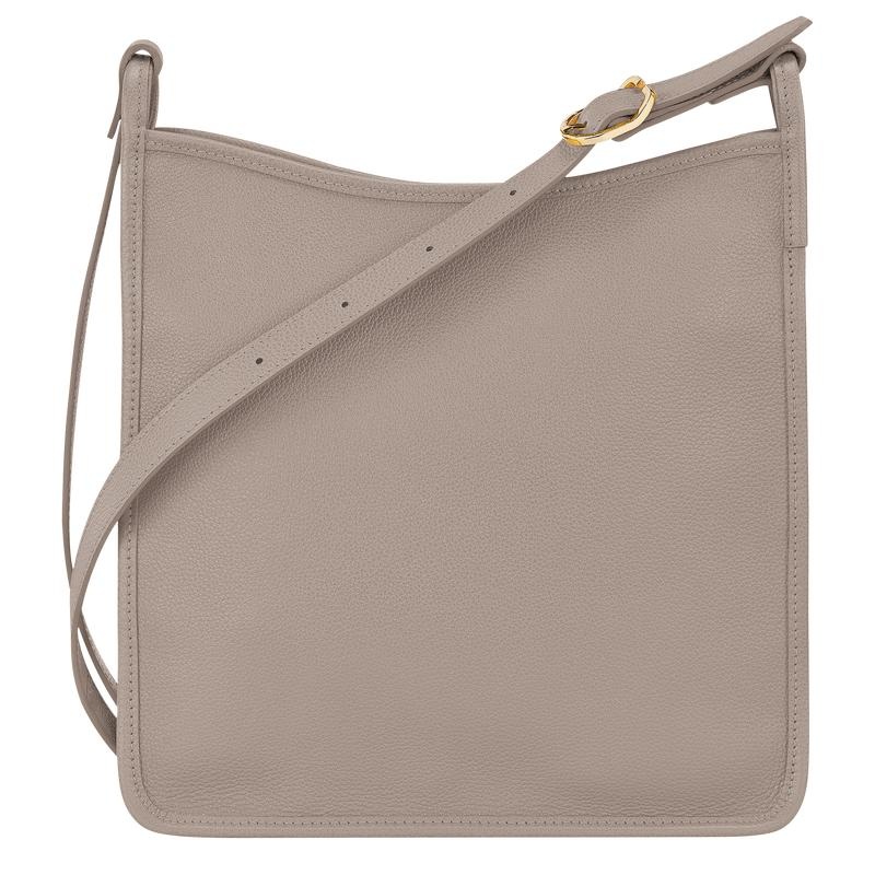 Turtledove Grey Women's Longchamp Le Foulonné M Crossbody Bags | QGRMS-6524