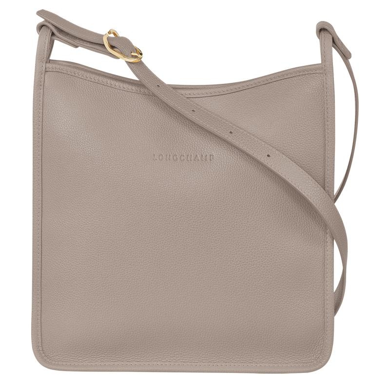 Turtledove Grey Women\'s Longchamp Le Foulonné M Crossbody Bags | QGRMS-6524