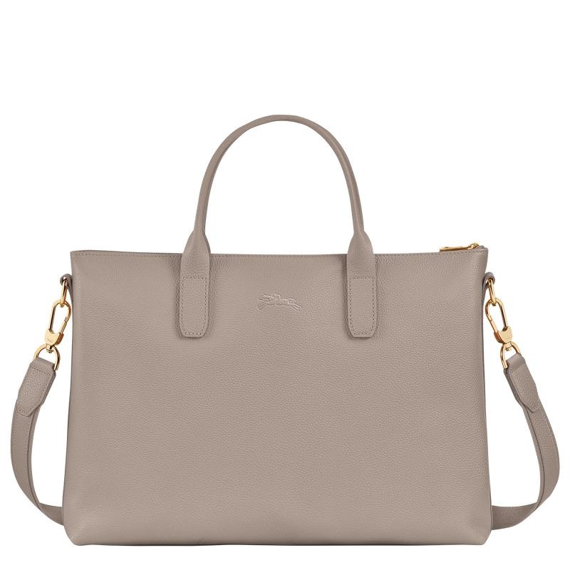 Turtledove Grey Women's Longchamp Le Foulonné S Briefcase | UFLZH-9136